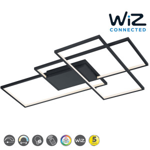 THIAGO LED Antracyt 39W sterowana aplikacją WIZ RGBW 3000 - 6000K Lampa sufitowa