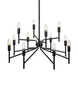 REGENT czarny 12xE14 Lampa wisząca Markslojd 108107