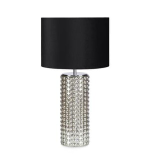 PROUD srebrny | czarny Ø 34cm E27 Lampka stołowa Markslojd 107490