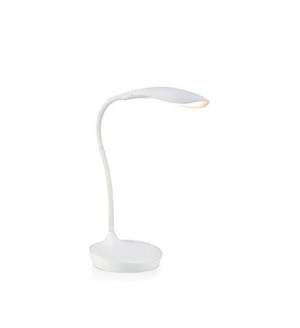 SWAN biały LED 4,6W 3000K DIM Gniazdo USB, ściemnialna lampka biurkowa Markslojd 106093