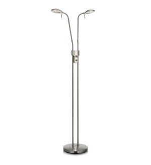 HUDSON Stal LED DIM 2x6W 3000K ściemnialna Lampa podłogowa podwójna stojąca Markslojd 105583
