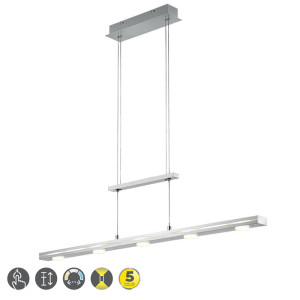 LACAL Nikiel Mat LED 4W 3000 + 5000K ściemnialna Lampa wisząca