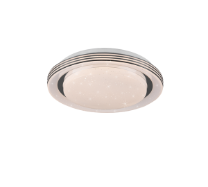 ATRIA LED Biały 10,5W sterowany pilotem śr. 27 cm Efekt gwiaździsty 3000-6000K Plafon Trio R67042800