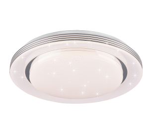 ATRIA LED Biały 22,5W sterowany pilotem śr. 58 cm Efekt gwiaździsty 3000-6000K Plafon Trio R67045800