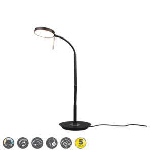 MONZA Czarny mat LED DIM 12W 2300-3000-4000K ściemnialna Lampka stołowa Trio 523310132