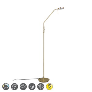 MONZA Mosiądz mat LED DIM 12W 2300-3000-4000K ściemnialna Lampa podłogowa Trio 423310108