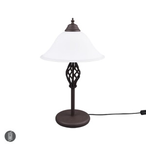 RUSTICA Brąz 2xE14 Lampa stołowa
