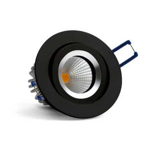 LARSI L SLIM czarny Ø 8,2cm LED 6W 3000K barwa ciepła Oczko sufitowe