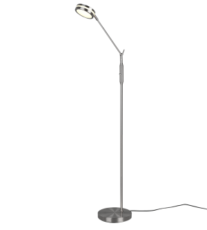 FRANKLIN nikiel mat LED DIM 6,5W 2700+3200+4000K Lampa podłogowa ściemnialana