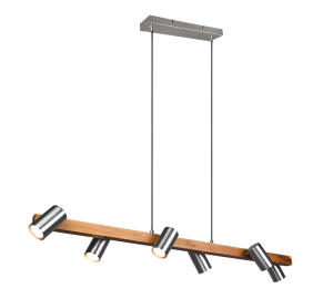 MARLEY nikiel mat | brąz 6xGU10 Lampa wisząca regulowana