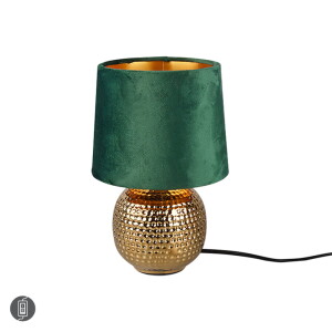 SOPHIA Lampka stołowa ZIELONO ZŁOTA RL R50821015