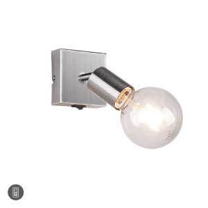 VANNES Nikiel mat E27 Kinkiet regulowany z włącznikiem RL R80181707