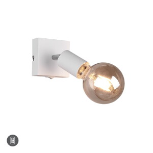 VANNES Biały mat E27 Kinkiet regulowany z włącznikiem RL R80181731