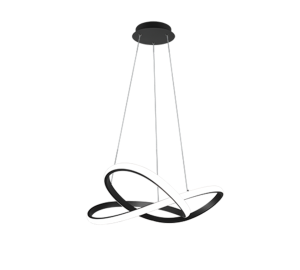 COURSE czarny mat LED 3 step dim 27,5W 4000K Lampa wisząca ściemnialna