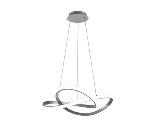 COURSE nikiel mat LED 3 step dim 27,5W 4000K Lampa wisząca ściemnialna