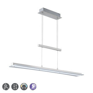 SMASH Nikiel mat LED 3x5W 3000+4000+5000K+6500K ściemnialna Lampa wisząca RL R32421107