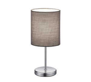 JERRY chrom | popiel Ø 13cm E14 Lampka stołowa ( 2 szt. dostępne od ręki. Wysyłka 24 h. )