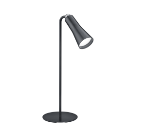 MAXI czarny mat LED 4 step dim 2W 3000K ściemnialna Lampka stołowa z klipsem