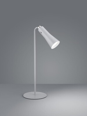 MAXI popielaty LED 4 step dim 2W 3000K ściemnialna Lampka stołowa z klipsem