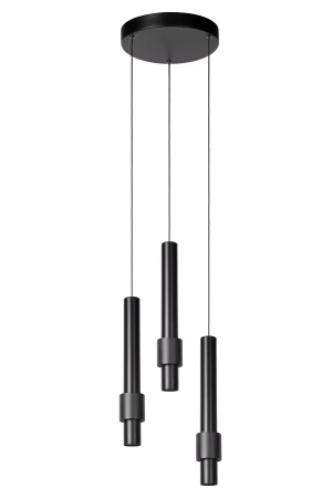 MARGARY czarny Ø 28cm LED DIM 3x4,3W 2700K CRI>90 Lampa wisząca ściemnialna