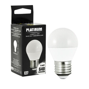 Żarówka LED G45 E27 7W SMDWW 640lm 3000K pc+alum 305671