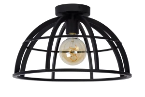 DIKRA czarna Ø 40cm E27 Lampa sufitowa