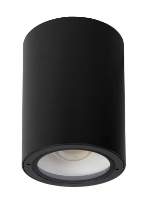 VOLANTIS czarny Ø 10,8cm E27 IP54 Downlight zewnętrzny