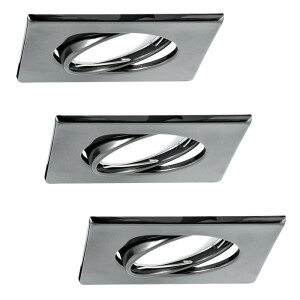 Olin LED | Czarna matowa kwadratowa trójpak 305879 ( 1 kpl. dostępny od ręki. Wysyłka 24 h. )