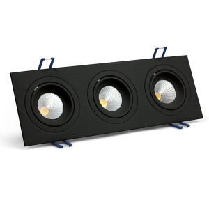 MODI SQ TRE 3x6W 3x576 lm 4000K czarna OXYLED M1502011/3x6W 4K czarny