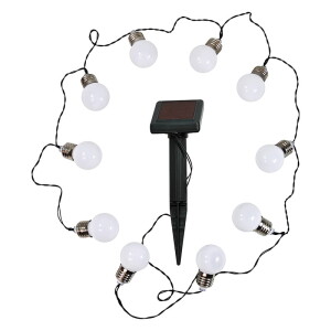 Girlanda solarna 10szt. Mleczna 309280