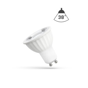 LED GU10 230V 6W SMD 38° NW 4000K z soczewką SPECTRUM WOJ14093