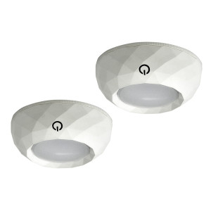 Lampa podszafkowa okrągła LED 4000K 2x12lm on/off 6xAAA incl Polux 311122