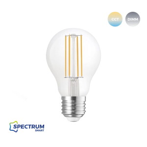 LED GLS 5W TUYA SMART Wi-Fi CCT+DIMM CLEAR COG Spectrum WOJ+14418