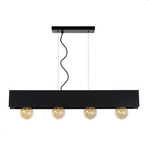 SURTUS Czarna 4xE27 Lampa wisząca Lucide 30474/04/30