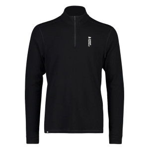 Mons Royale Cascade Merino Flex 200 1/4 Zip Herr, Black, XL