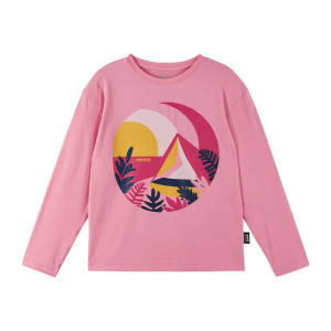 Reima Inista BugProof Long Sleeve T-shirt Junior, 128, Sunset Pink