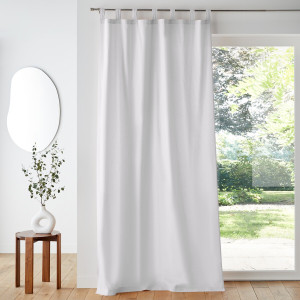 Βαμβακερή κουρτίνα με θηλιές 180x135 cm