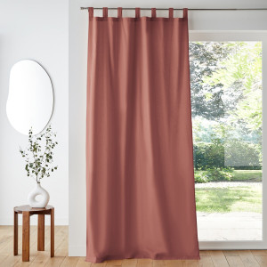 Βαμβακερή κουρτίνα με θηλιές 180x135 cm