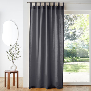 Βαμβακερή κουρτίνα με θηλιές 180x135 cm