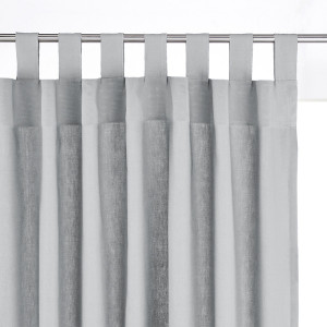 Βαμβακερή κουρτίνα με θηλιές 350x135 cm