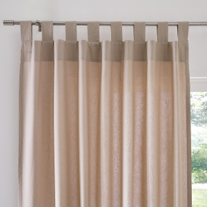 Βαμβακερή κουρτίνα με θηλιές 180x135 cm