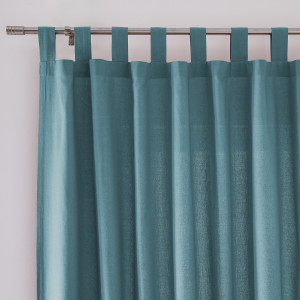Βαμβακερή κουρτίνα με θηλιές 350x135 cm