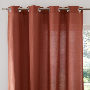 Βαμβακερή κουρτίνα με καψούλια 180x135 cm