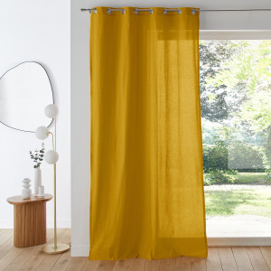 Βαμβακερή κουρτίνα με καψούλια 180x135 cm
