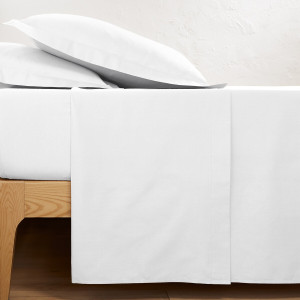 Μονόχρωμο βαμβακερό σεντόνι 270x290 cm