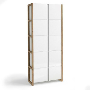 Δρύινη αποθηκευτική ντουλάπα COMPO Π80xΥ190cm