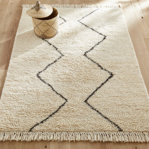 Μάλλινο χαλί σε στυλ berber 120x180 cm Μ120xΠ180cm