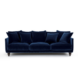 Καναπές από βελούδο Μ105xΠ198xΥ93cm