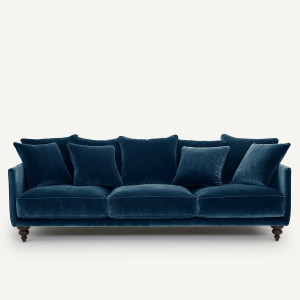 Καναπές από βελούδο Μ105xΠ198xΥ93cm