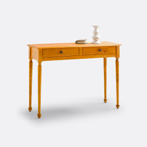 Τραπέζι Κονσόλα Από Πεύκο Authentic Style Μ36xΠ105xΥ80cm
